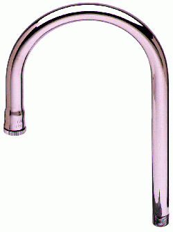 T&S* Rigid Gooseneck Spout -2-3/4&quot; C to C<BR>8&quot; Height