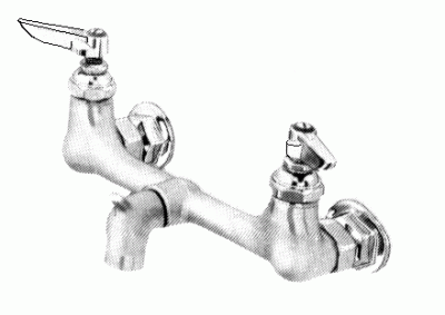 T&S 8" RC Svc Sink Faucet L/Vac Breaker