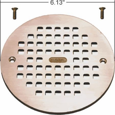 6" Brass Drain Grate