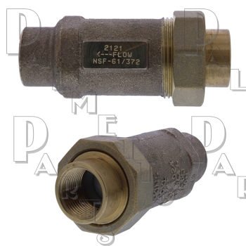 Dual Check Valve<BR>3/4&quot;FIP x 3/4&quot; Female Union