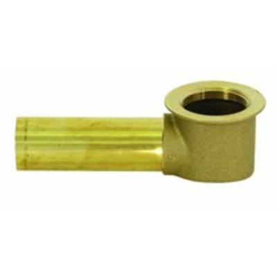 Tub Shoe Elbow -Brass 1-1/2" x 11.5 Thread