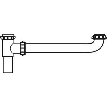 Sink Waste -End Outlet 1-1/2&quot;x16&quot; Dual Conn Waste