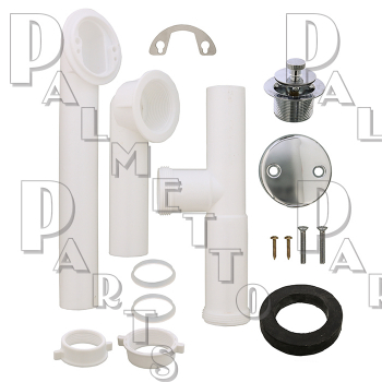 Tub Waste and Overflow -Lift &amp; Turn -Plastic