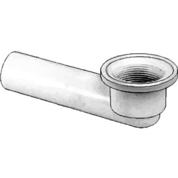 Tub Shoe Elbow<BR>1-1/2&quot; OD Plastic Tube<BR>1-1/2&quot; x 11.5 Thread