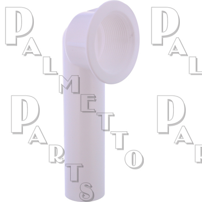 Tub Shoe Elbow<BR>1-1/2" OD Plastic Tube<BR>1-1/2" x 11.5 Thread