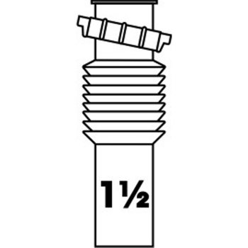 Flexible Extension -Flanged 1-1/2&quot; x 12&quot;
