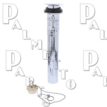 P.O. Plug 1-1/4&quot; w/ 8&quot; Tailpiece -Chrome