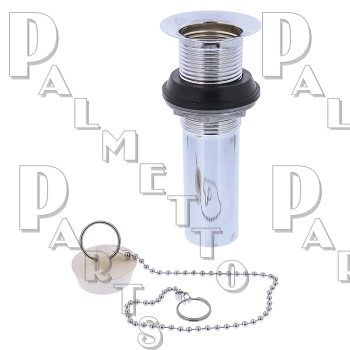 C.O. Plug 1-1/4&quot; x 6&quot; Tailpiece -Chrome