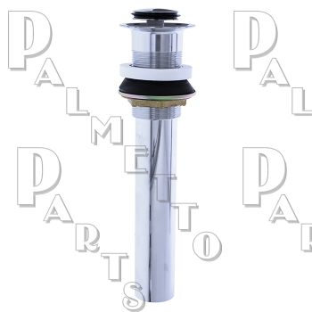 Push &amp; Lock Lav Drain Assembly less O/F - Chrome