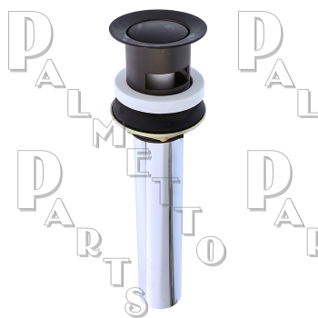 Push &amp; Lock Lav Drain Assembly - Matte Black