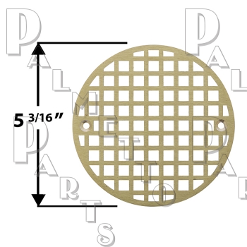 5-3/16&quot; PB Floor Drain Straine