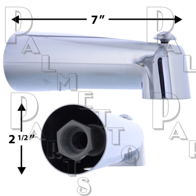 7" Div Spout Univ Connection