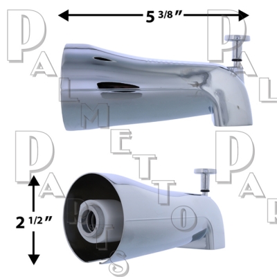 Fit-All Tele Div Spout -Sat Nk