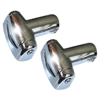 Contoured Shower Rod Brackets -Chrome