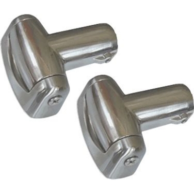 Contoured Shower Rod Brackets - Brushed Nickel