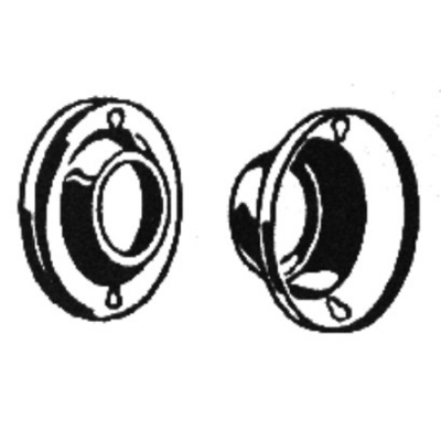 Steel Shower Rod Ends Exposed