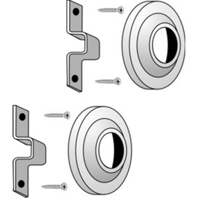 SS Shower Rod Ends