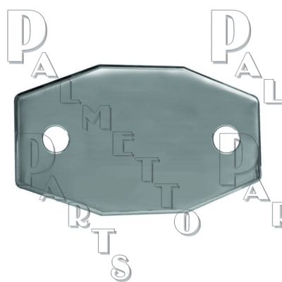 Smitty Plate 2 Hole -Polished Stainless Steel