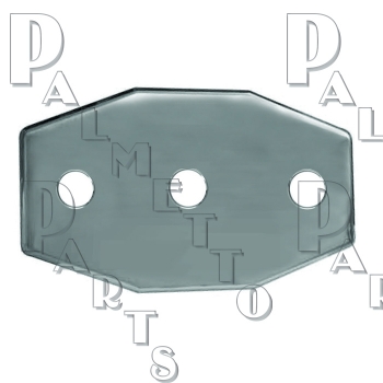 Smitty Plate 3 Hole -Polished Stainless Steel