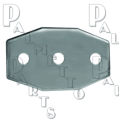 Smitty Plate 3 Hole -Polished Stainless Steel