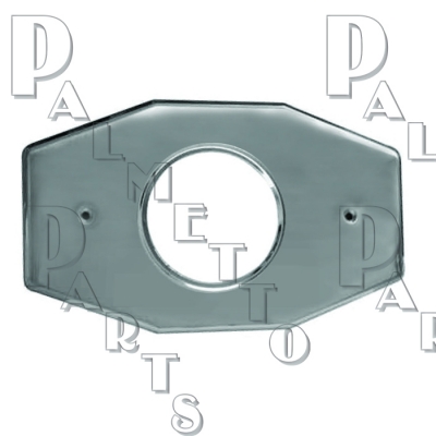 Smitty Plate with 3-1/2" Hole -Polished Stainless Steel