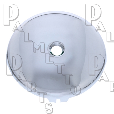 Overflow Plate -Blank 1-Hole -Satin Nickel - Includes Screw