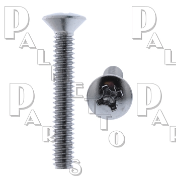 Overflow Plate Screw -Standard -Chrome