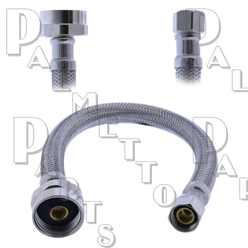 Closet Riser 3/8&quot;OD x 7/8&quot;FIP x 12&quot; w/CP Brass Nut