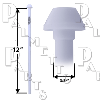 Pex Closet Line 3/8&quot; x 12&quot;