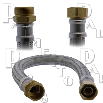 Water Heater Connector 7/8&quot;C x 3/4&quot;IP x 18&quot;