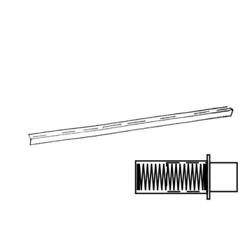 3/4&quot; x 24&quot; Clear Adj. Towel Bar