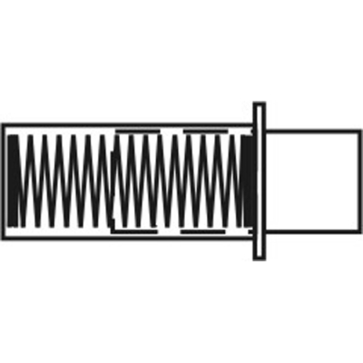 Towel Bar End Spring Loaded 10 Pack