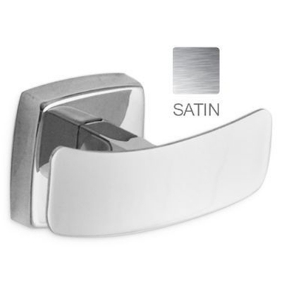 Double Robe Hook -Satin Stainless Steel