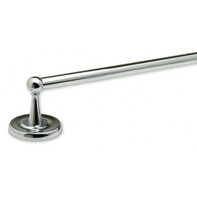 Traditional Towel Bar, 18" Solid Brass<BR> Chrome Finish
