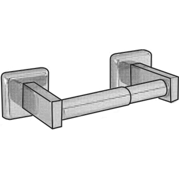 Single Roll Toilet Tissue Holder Satin Stainless Steel