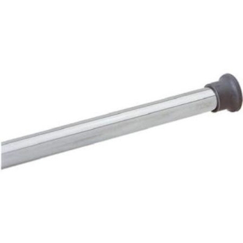 Adjustable Shower Rod  47&quot; - 72&quot; -White