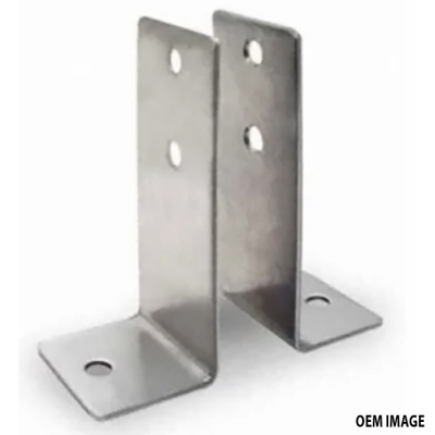 2-Ear Bracket 1" wall Stamped SS