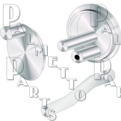 Steel Partitions ADA Latch Knob Set