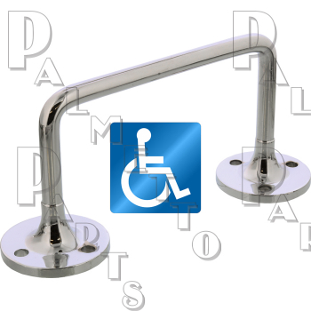 ADA Door Pull 3" High -CP Brass