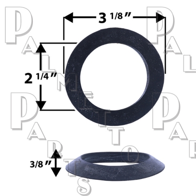 Beveled Flush Valve Gasket for 2" Flush Valves