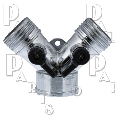 3/4 X 3/4 Chrome Hose Wye