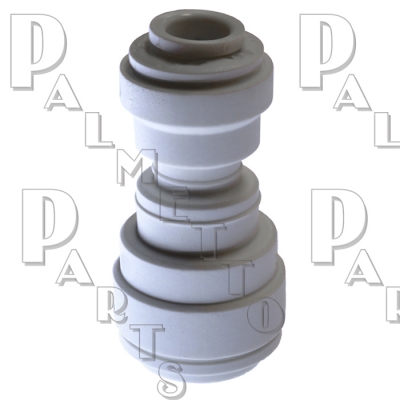 Polypropylene Reducing Push Union  3/8IN - 1/2IN