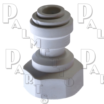 Polypropylene Female Adapter 1/4IN Push x 1/4IN NPTF