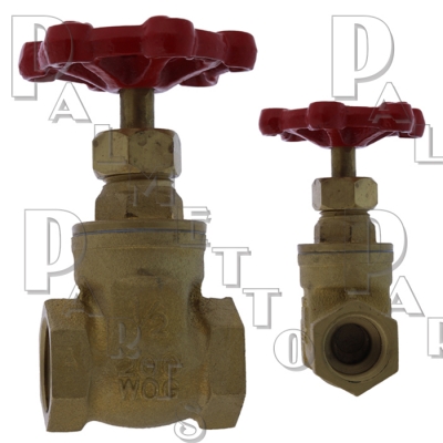 1/2"" IP Brass Gate Valve