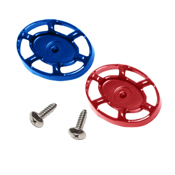 Arrowhead Red &amp; Blue Handles with Screws