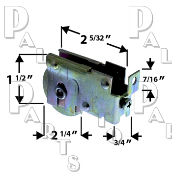 Roller -Rear Tab 3/4&quot; Wide