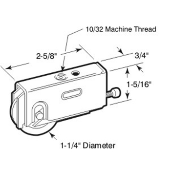 Roller -Many Manufacturers 2-5/8&quot; L