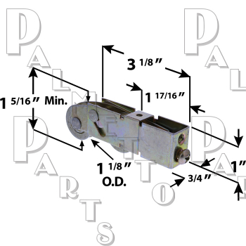 1-1/8 Tandem Roller