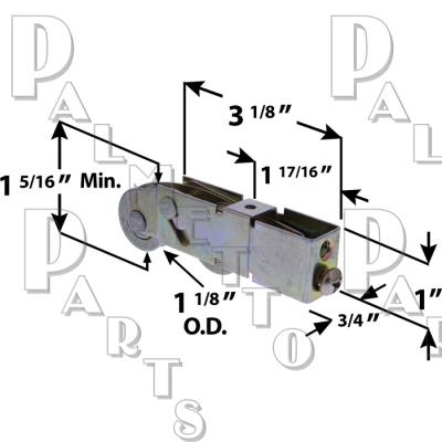 1-1/8 Tandem Roller