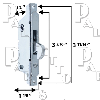 USE SGD15 Mortise Lock -Adams Rite 45&deg; Keyway Round Faceplate